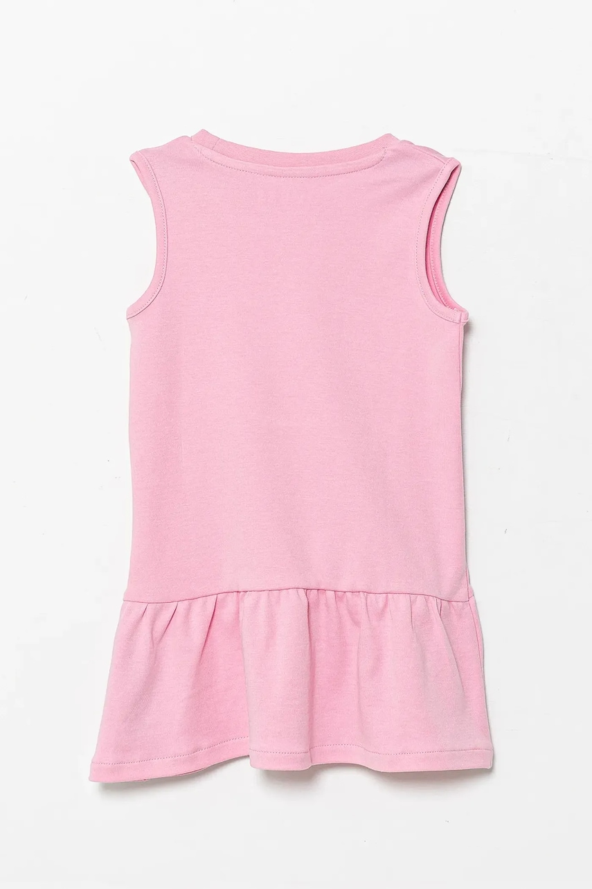 Хлопковое детское платье Guess цвет розовый mini прямое K4RK23 KA6W4 Хлопковое детское платье Guess цвет розовый mini прямое K4RK23 KA6W4
