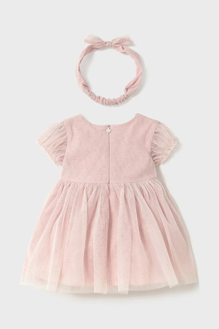 Детское платье Mayoral цвет розовый mini расклешённое 1902