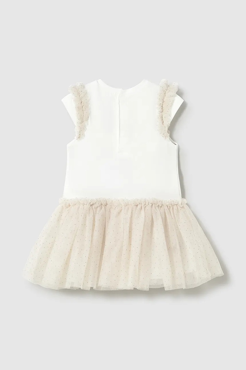 Детское платье Mayoral цвет бежевый mini расклешённое 1904 Детское платье Mayoral цвет бежевый mini расклешённое 1904