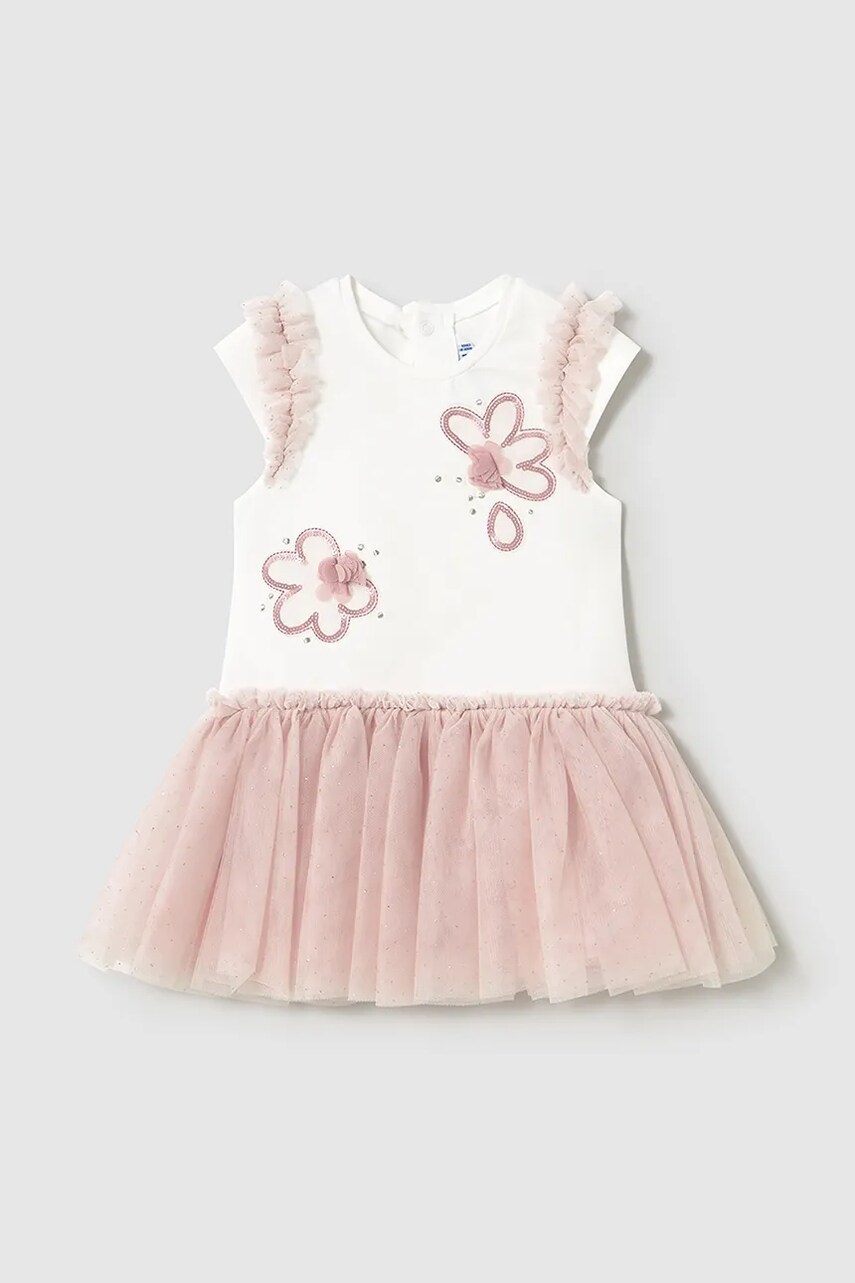 Mayoral rochie fete culoarea roz, mini, evazati, 1904