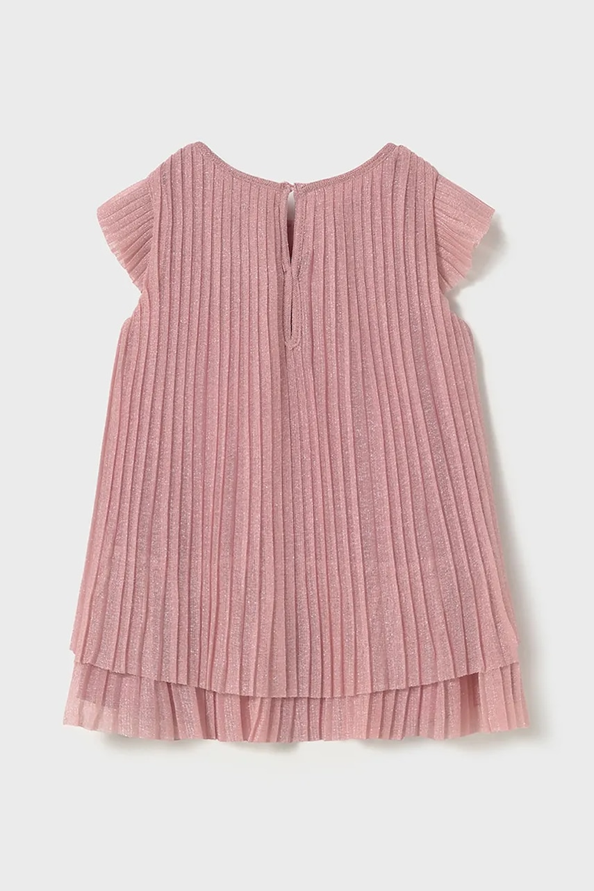 Детское платье Mayoral цвет розовый mini прямое 1907 Детское платье Mayoral цвет розовый mini прямое 1907