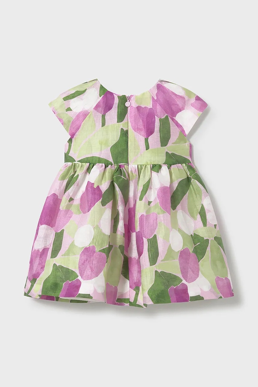 Детское льняное платье Mayoral цвет розовый mini расклешённое 1909 в Запорожье Детское льняное платье Mayoral цвет розовый mini расклешённое 1909 в Запорожье