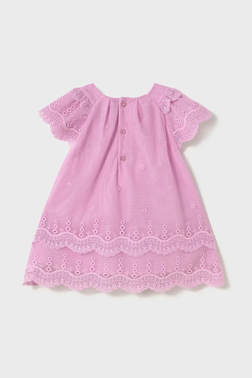 Детское платье Mayoral цвет розовый mini расклешённое 1910