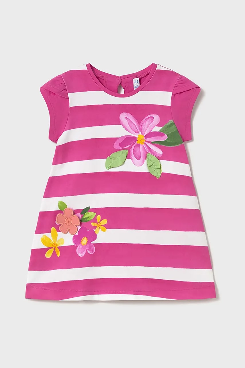 Mayoral rochie fete culoarea roz, mini, drept, 1922