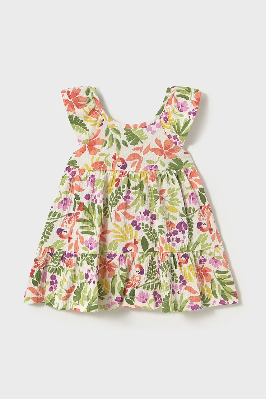 Mayoral rochie fete culoarea verde, mini, evazată, 1923