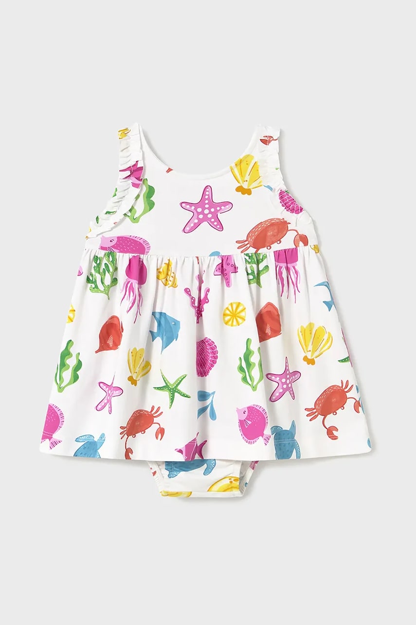 Mayoral rochie bebe culoarea roz, mini, evazată, 1925