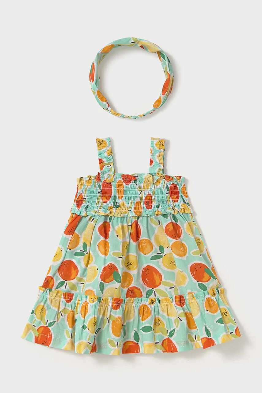 Mayoral rochie din bumbac pentru bebeluși mini, evazati, 1926