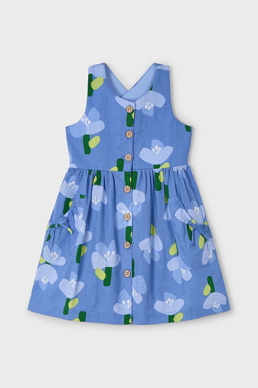 Дитяча бавовняна сукня Mayoral mini пряма 3960