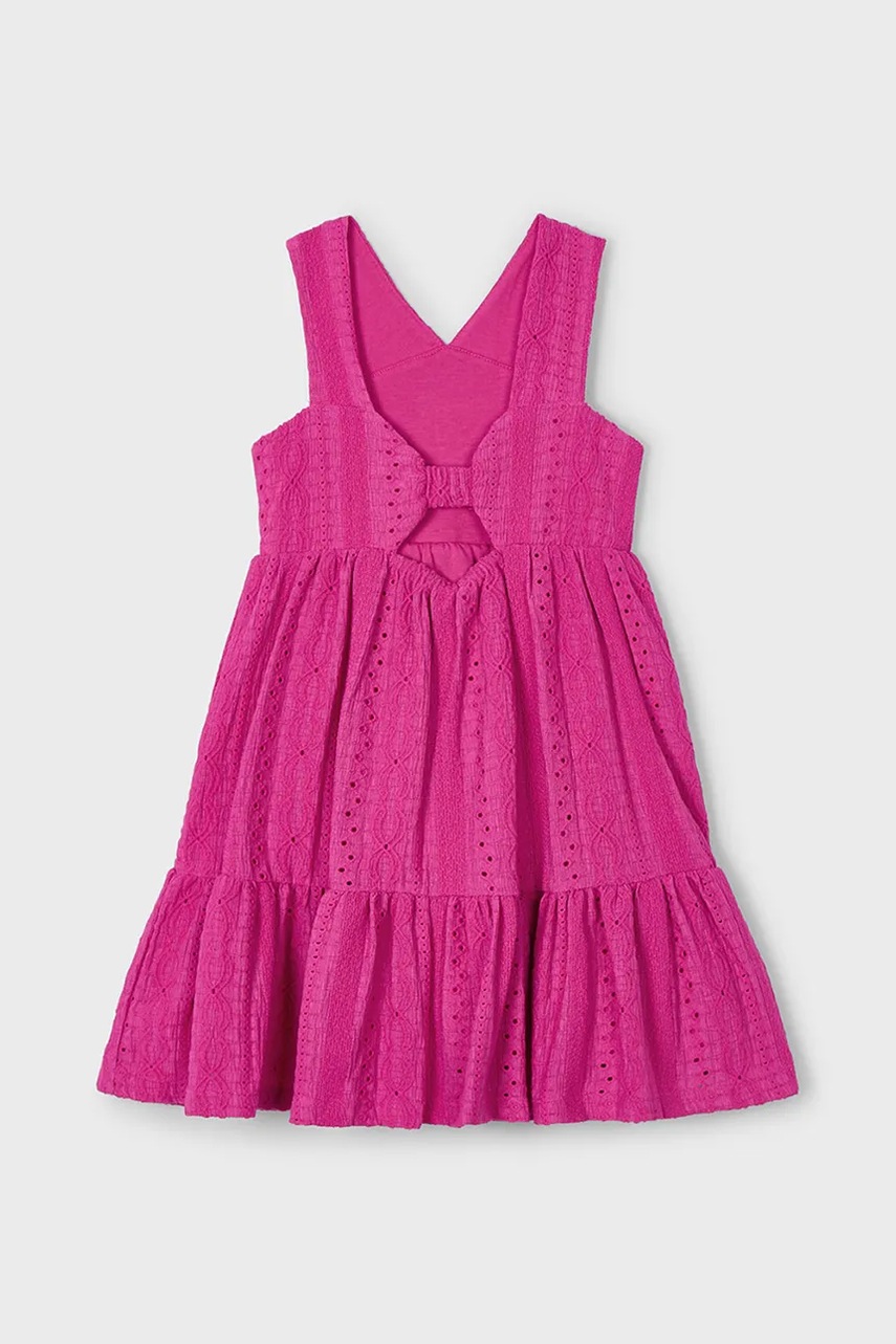 Детское платье Mayoral цвет розовый mini расклешённое 3962