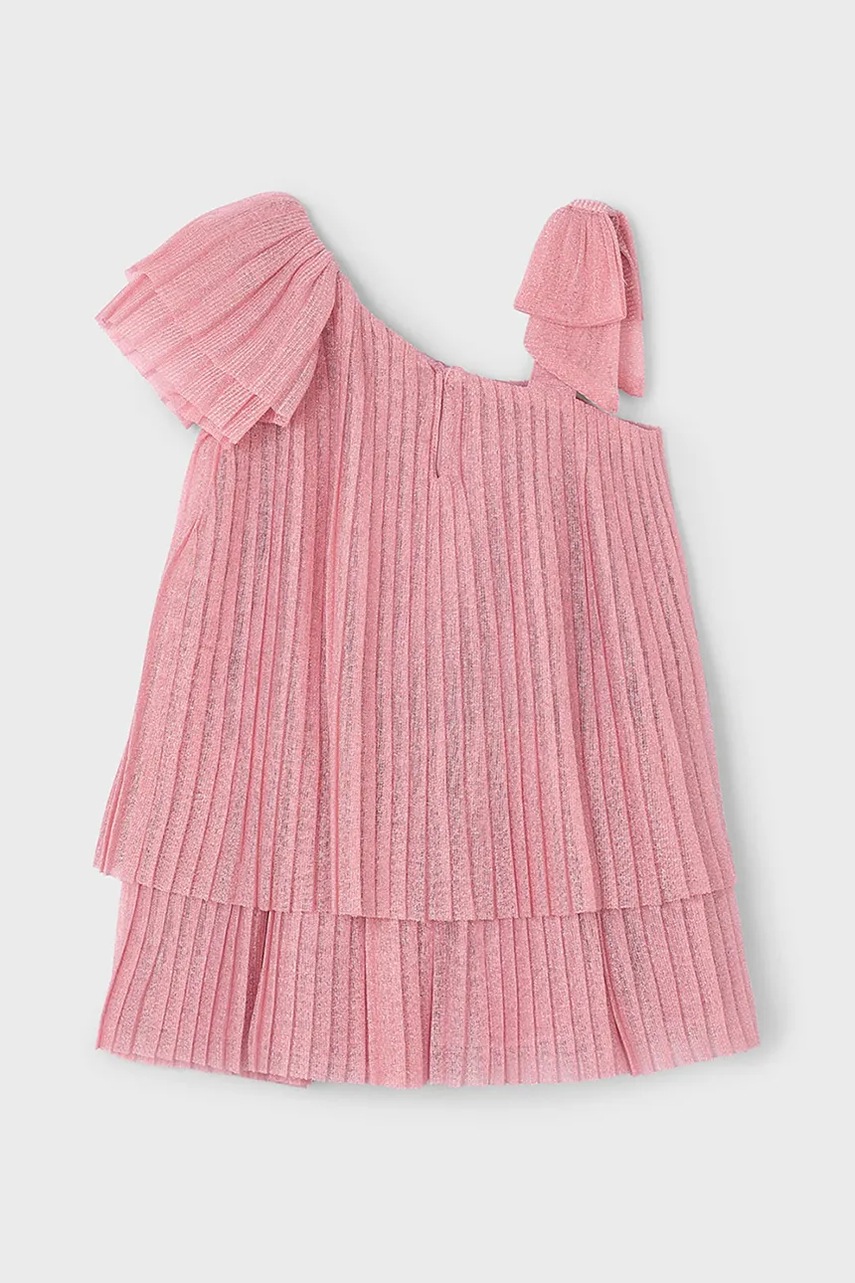 Детское платье Mayoral цвет розовый mini асимметричное 3912