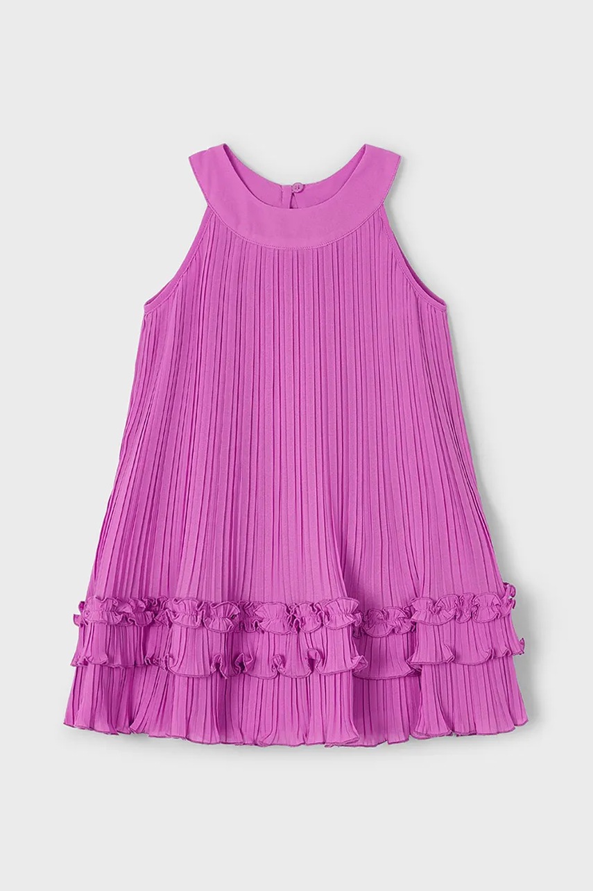 Детское платье Mayoral цвет розовый mini расклешённое 3915