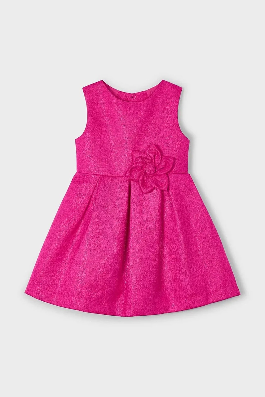 Детское платье Mayoral цвет розовый mini расклешённое 3919 Детское платье Mayoral цвет розовый mini расклешённое 3919
