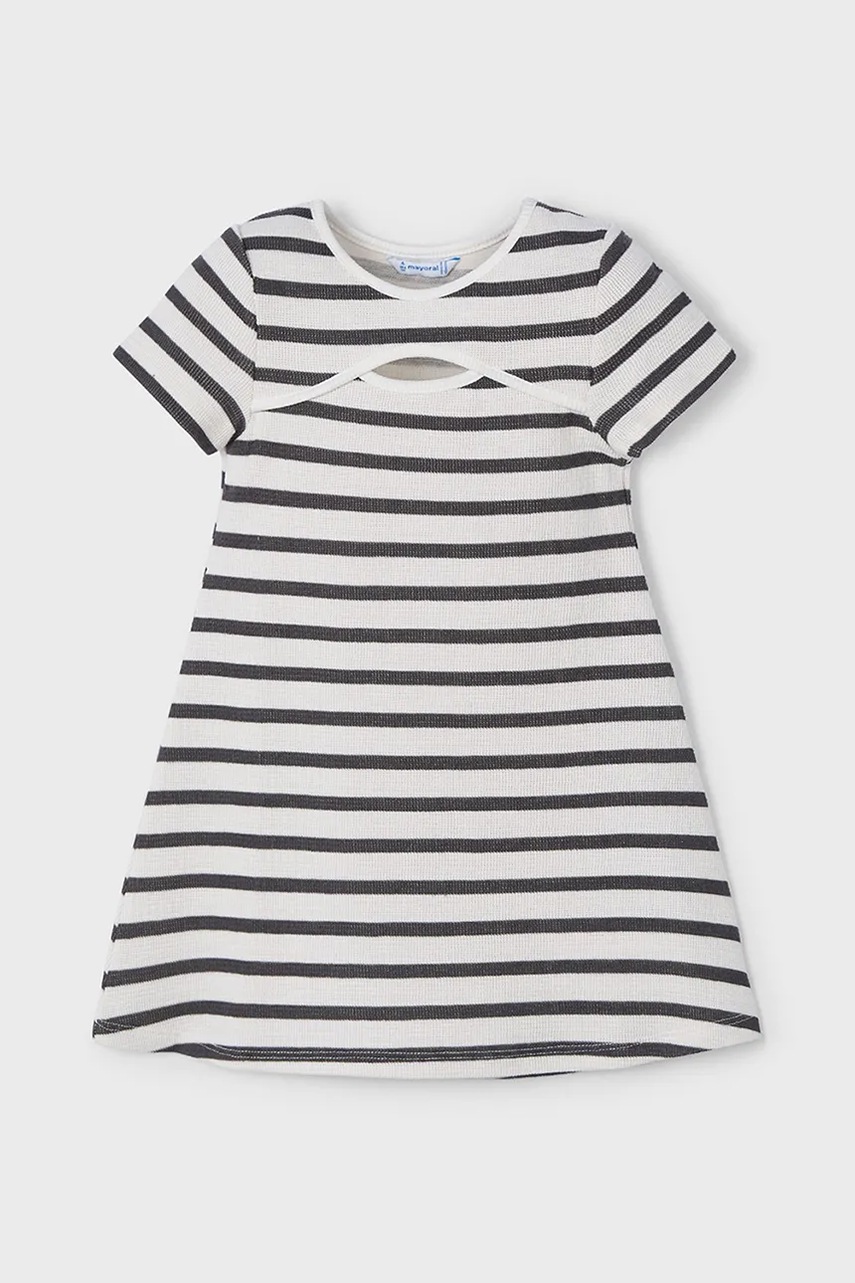 Mayoral rochie fete culoarea negru, mini, dreaptă, 3924