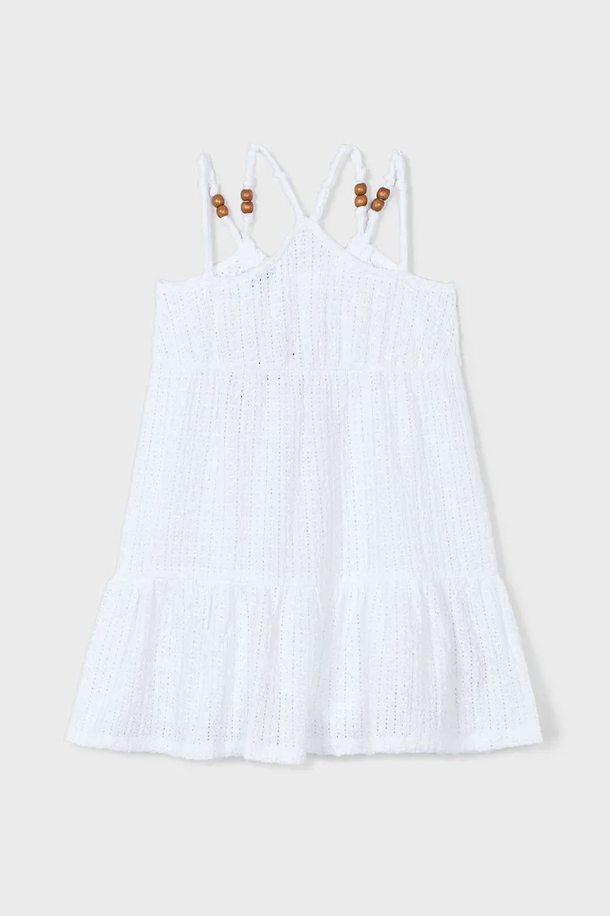 Детское платье Mayoral цвет белый mini прямое 3936
