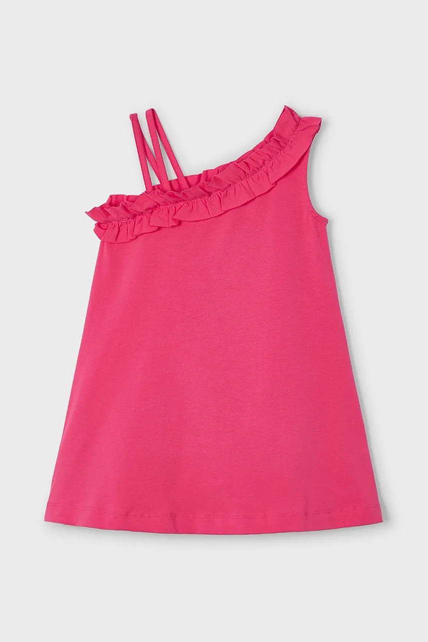 Детское платье Mayoral цвет розовый mini прямое 3937 Детское платье Mayoral цвет розовый mini прямое 3937