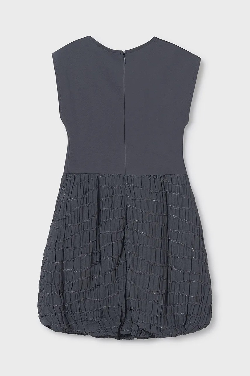 Детское платье Mayoral цвет серый mini расклешённое 6974