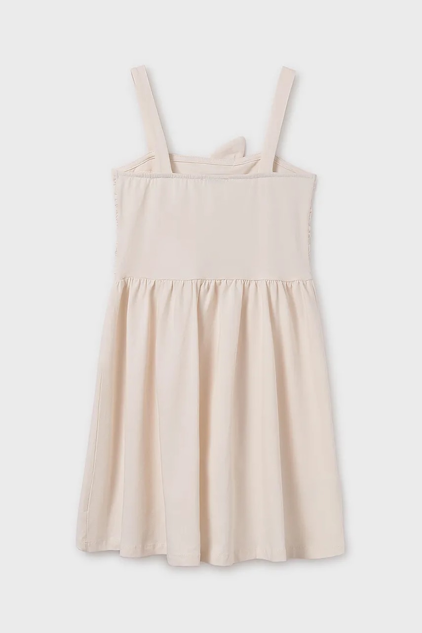 Детское платье Mayoral цвет бежевый mini прямое 6984 Детское платье Mayoral цвет бежевый mini прямое 6984