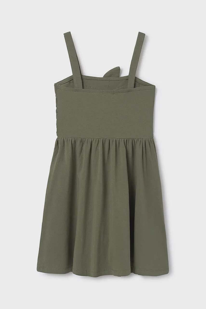 Детское платье Mayoral цвет зелёный mini прямое 6984