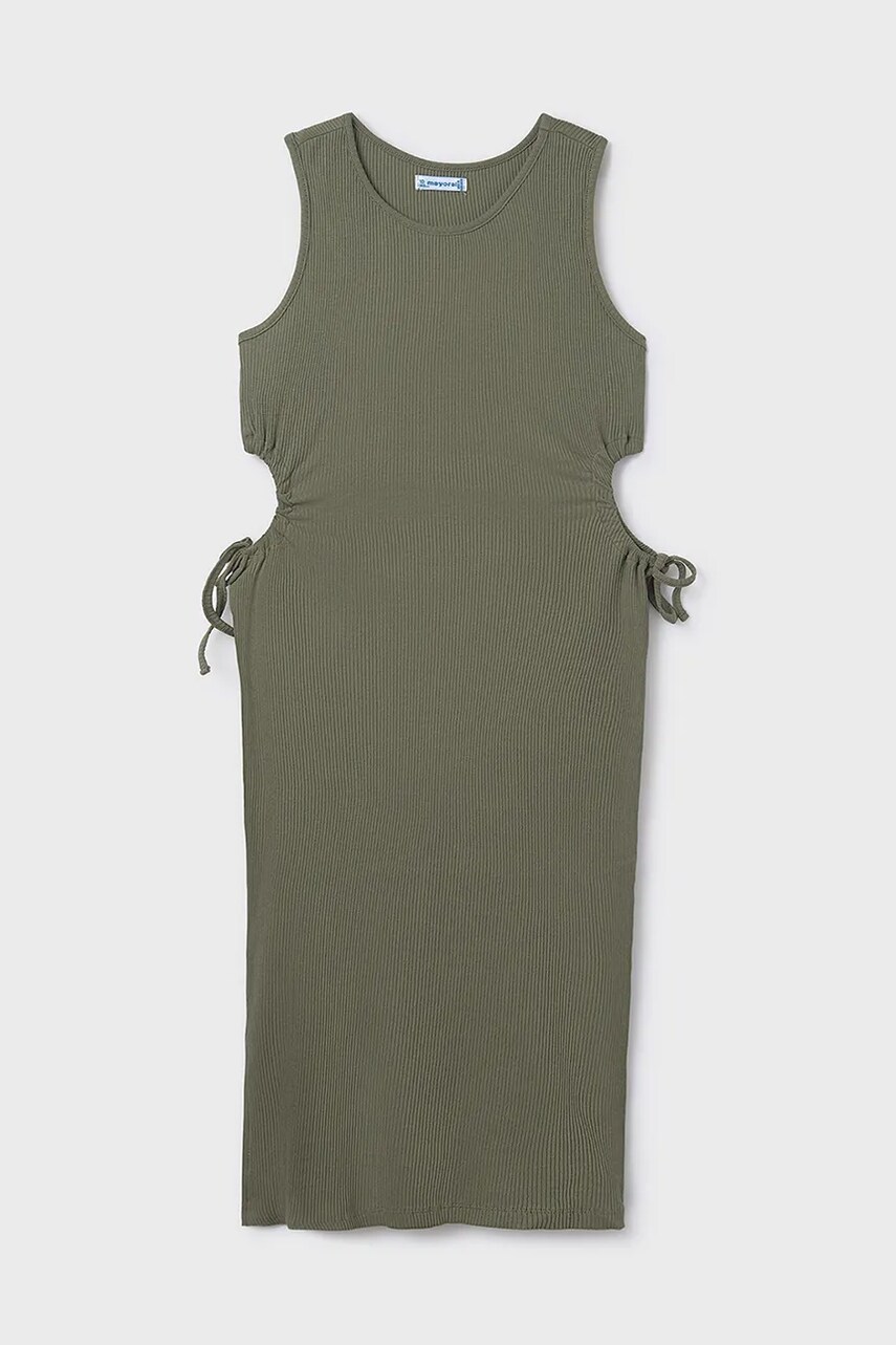 Mayoral rochie fete culoarea verde, mini, mulată, 6985