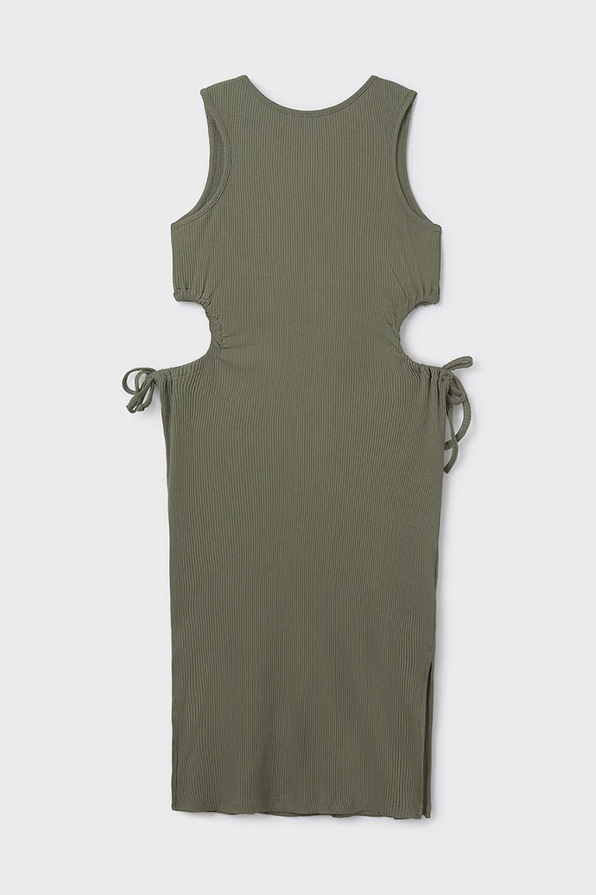 Детское платье Mayoral цвет зелёный mini облегающее 6985