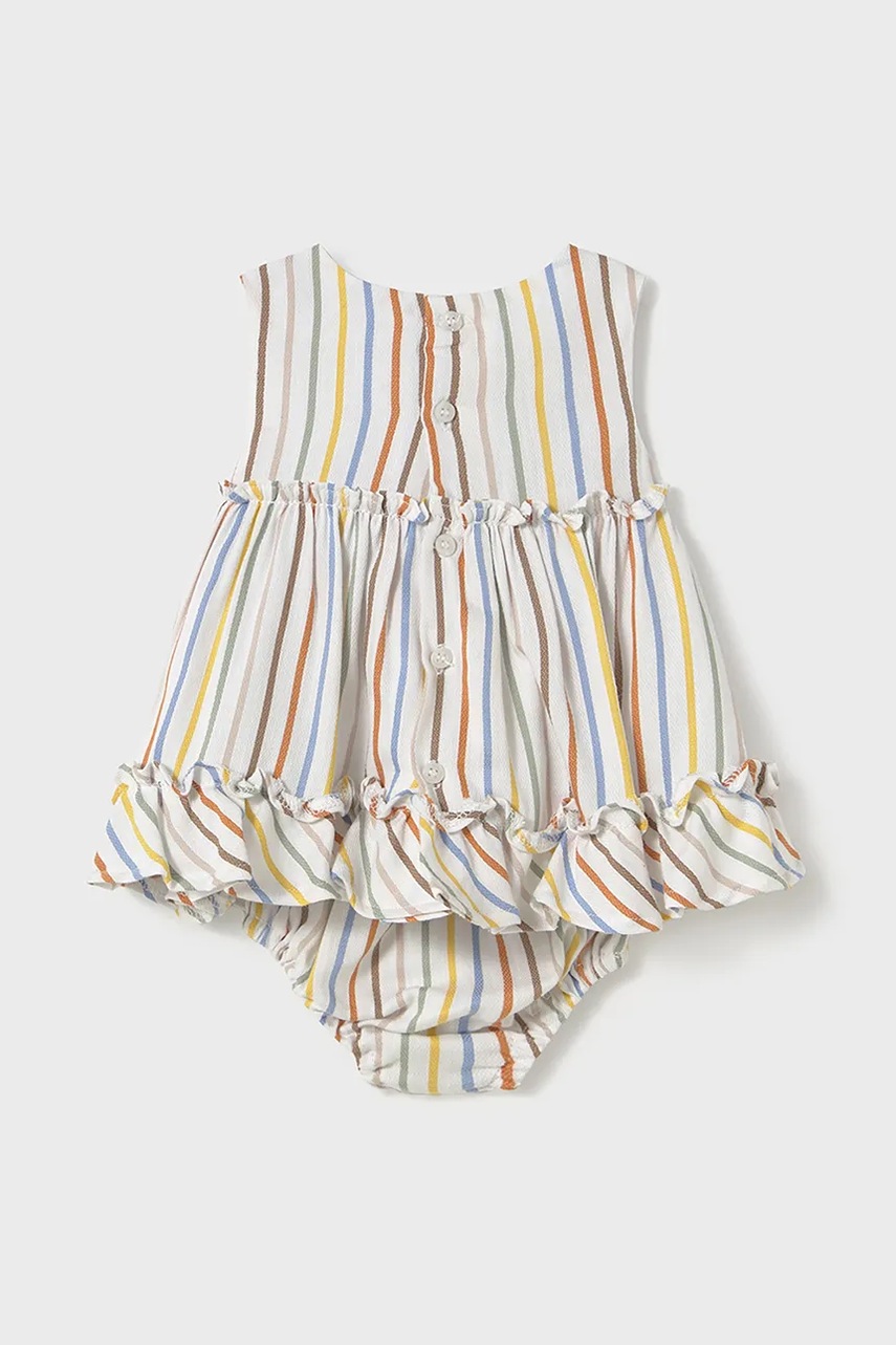 Дитяча сукня з домішкою льону Mayoral Newborn