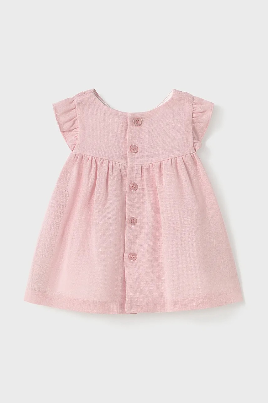 Платье для младенцев Mayoral Newborn цвет розовый mini расклешённое 1846