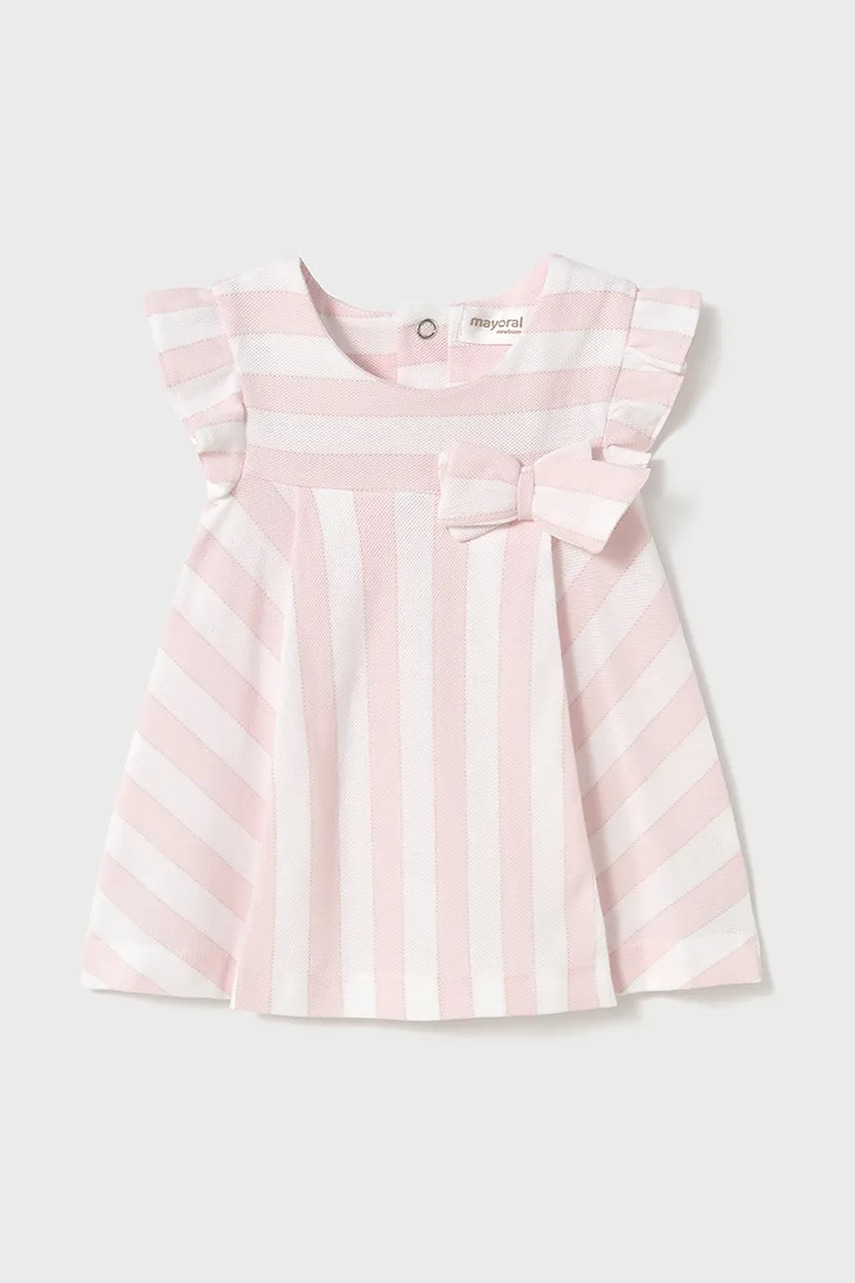 Mayoral Newborn rochie bebe culoarea roz, mini, evazată, 1847