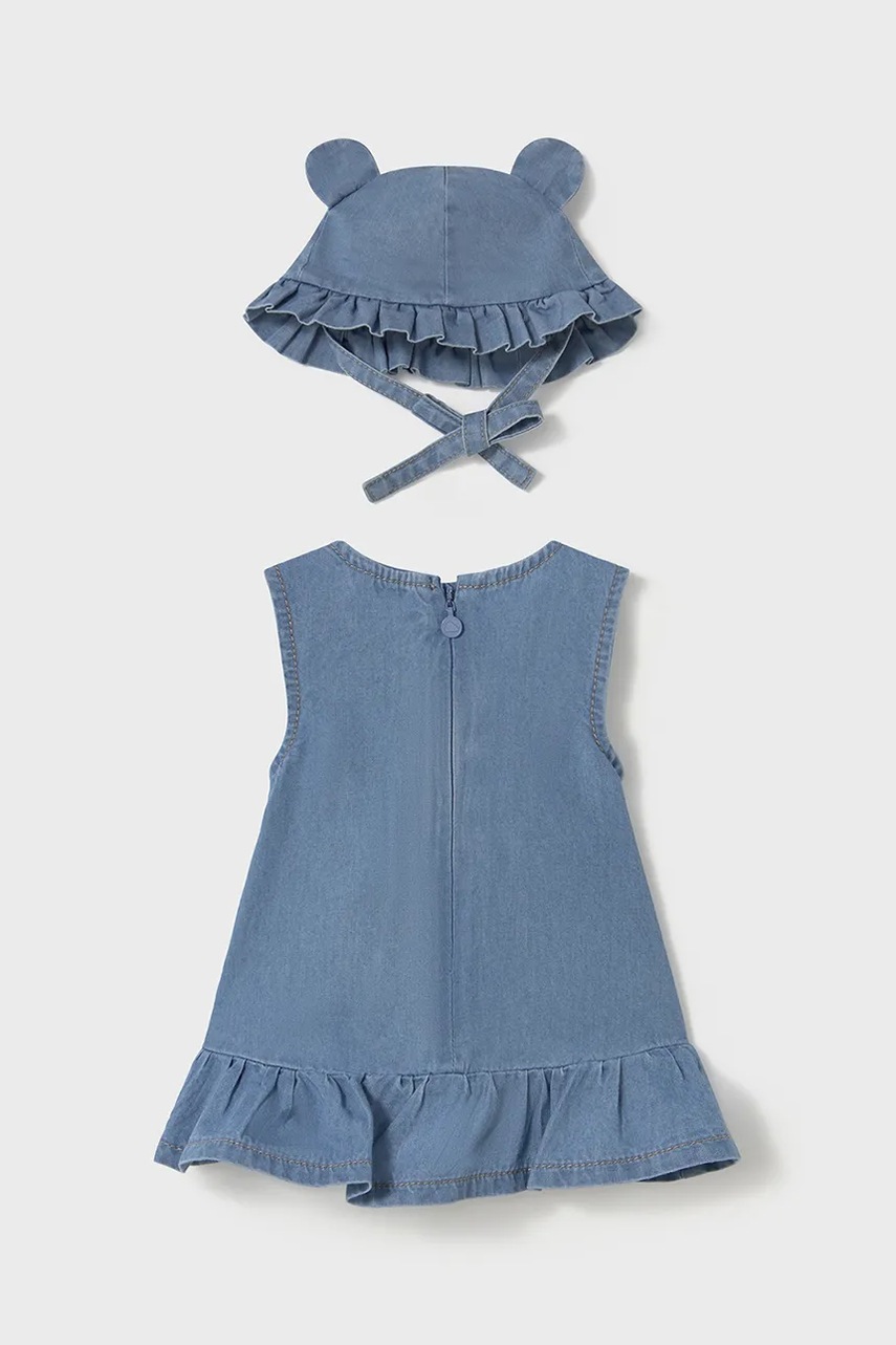 Дитяча бавовняна сукня Mayoral Newborn mini пряма 1871