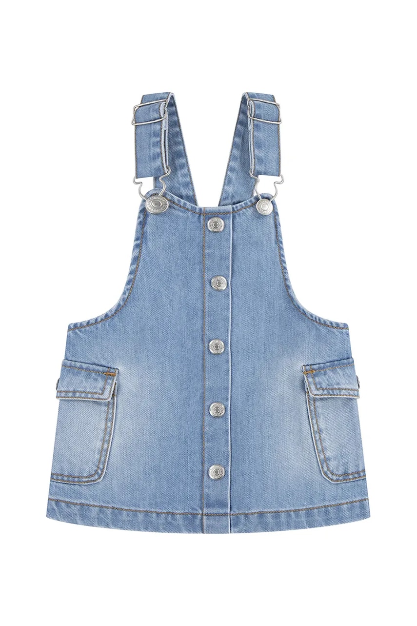 Levi's rochie din denim pentru bebeluși CARGO POCKET SKIRTALL mini, drept, 1EM257 Levi's rochie din denim pentru bebeluși CARGO POCKET SKIRTALL mini, drept, 1EM257