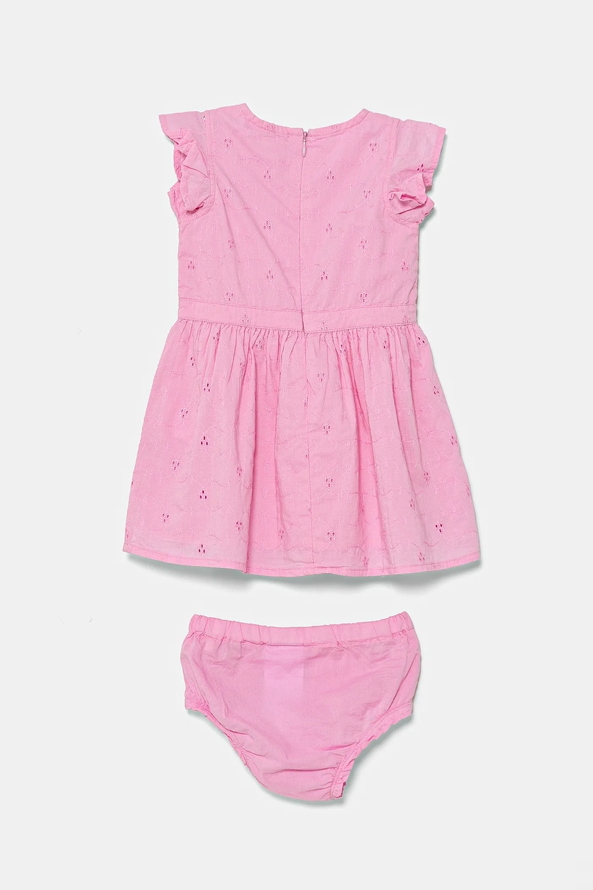 Детское хлопковое платье Guess цвет розовый mini расклешённое A5GK04 WH710 Детское хлопковое платье Guess цвет розовый mini расклешённое A5GK04 WH710