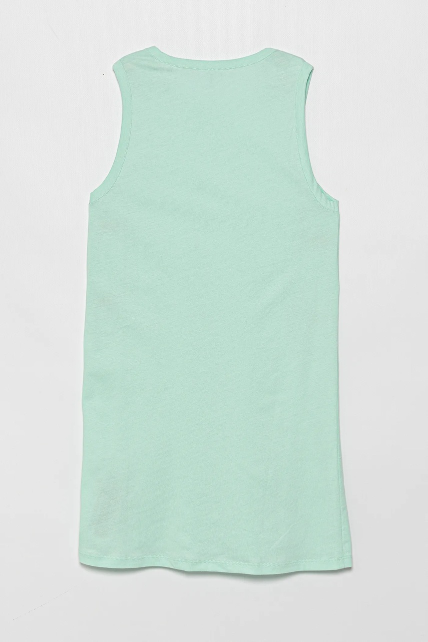 Хлопковое детское платье Guess цвет бирюзовый mini прямое J4GK35 JA914