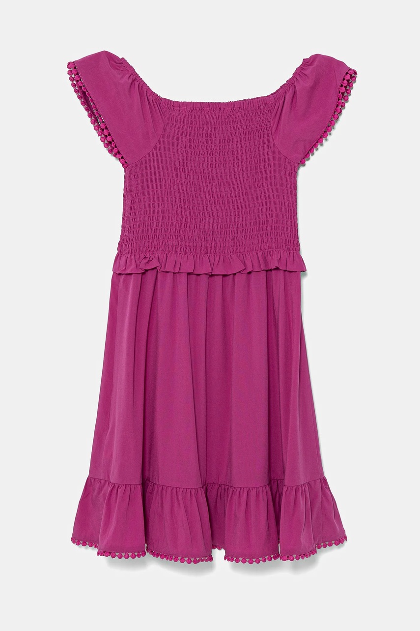 Детское платье Guess цвет розовый mini расклешённое J5GK04 WG5S2 Детское платье Guess цвет розовый mini расклешённое J5GK04 WG5S2