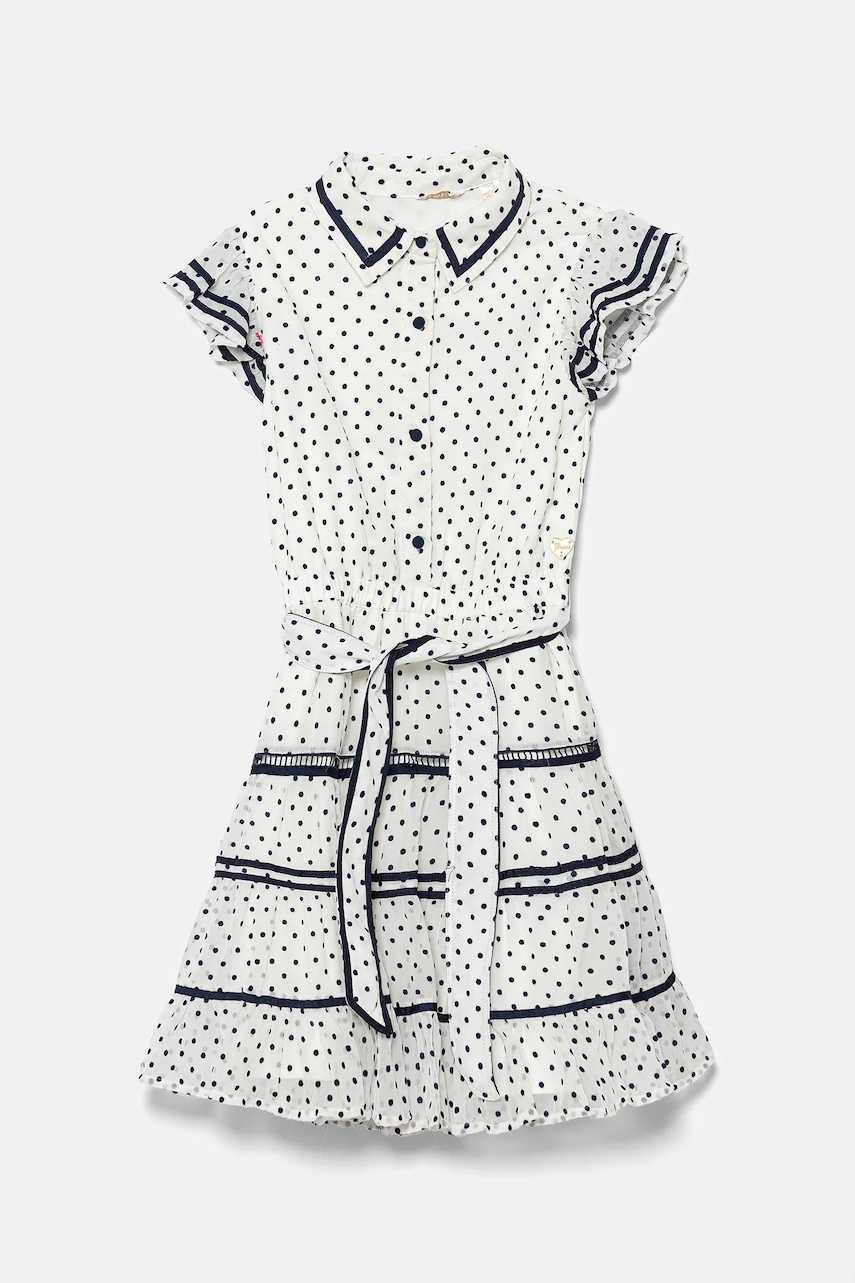 Levně Dívčí šaty Guess tmavomodrá barva, mini, J5GK07 WA2T0