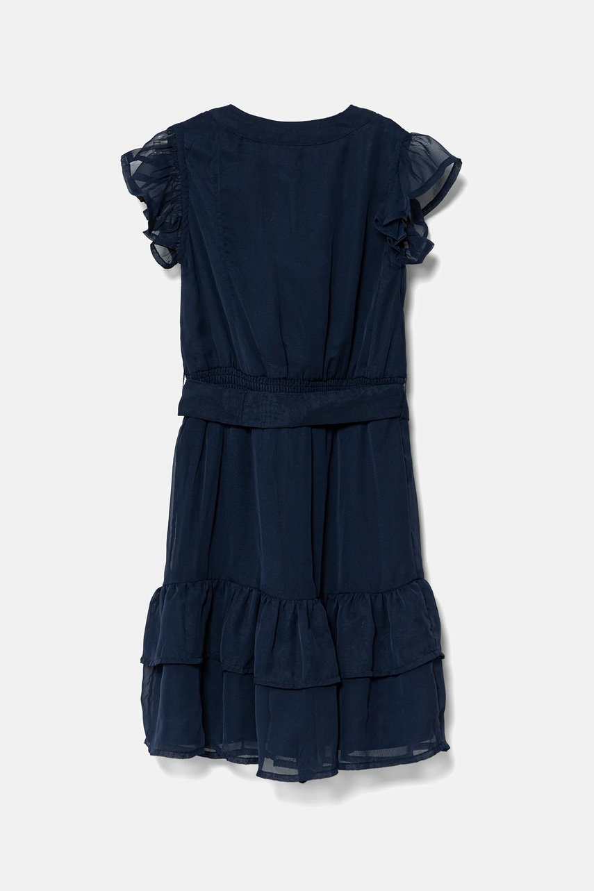 Детское платье Guess цвет синий mini расклешенное J5GK18 WA2T0 Детское платье Guess цвет синий mini расклешенное J5GK18 WA2T0