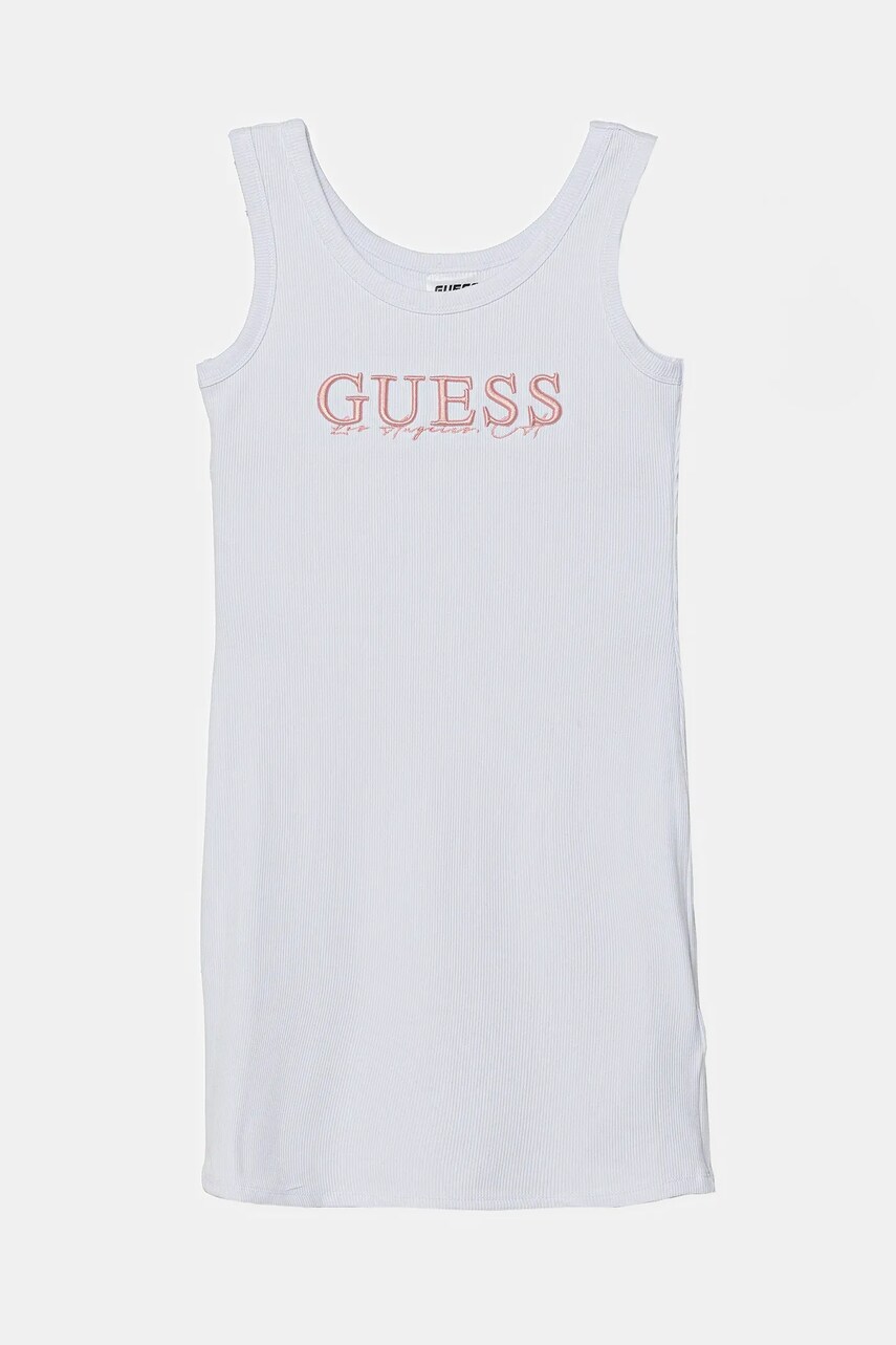 Levně Dívčí šaty Guess bílá barva, mini, přiléhavé, J5GK39 K8RT2
