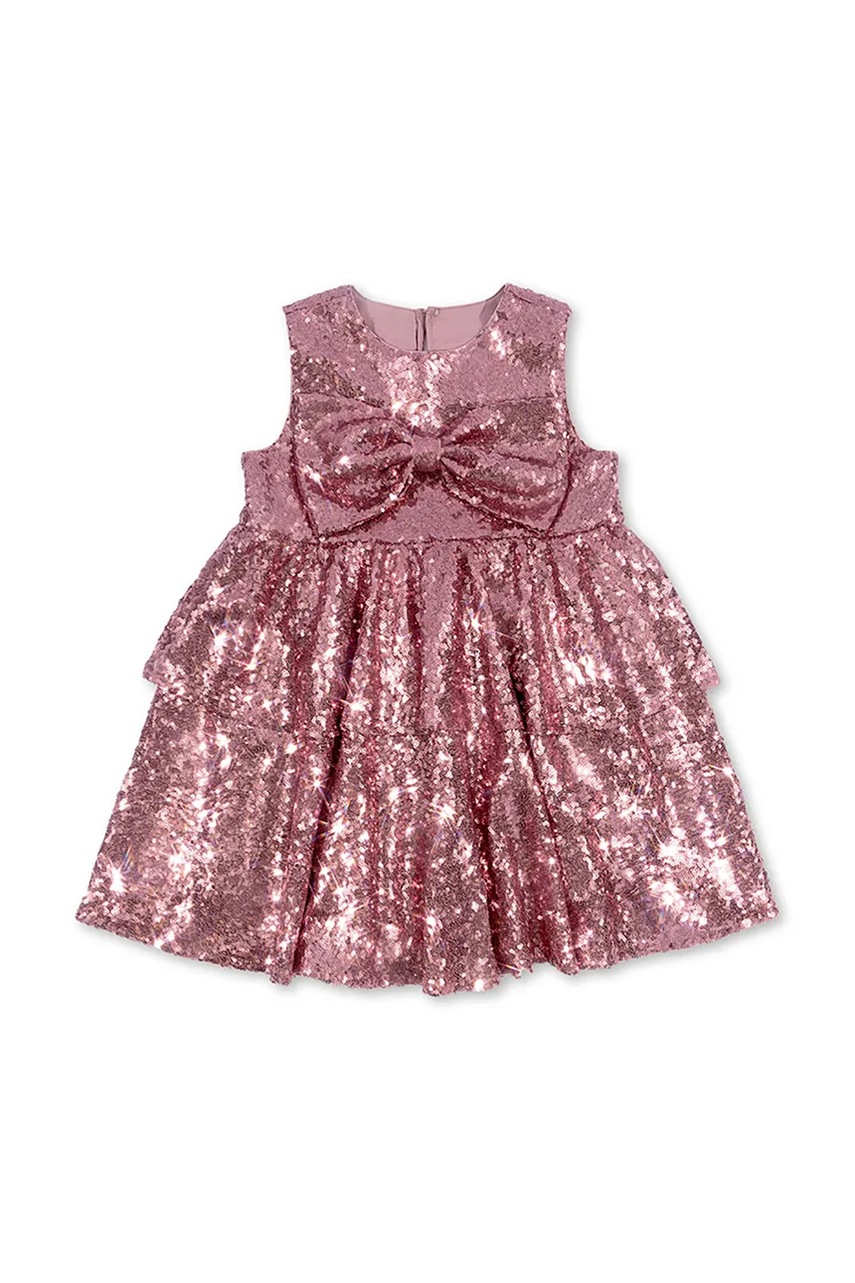 Детское платье Konges Sløjd ROSIE DRESS цвет розовый mini расклешённое KS102203 Детское платье Konges Sløjd ROSIE DRESS цвет розовый mini расклешённое KS102203