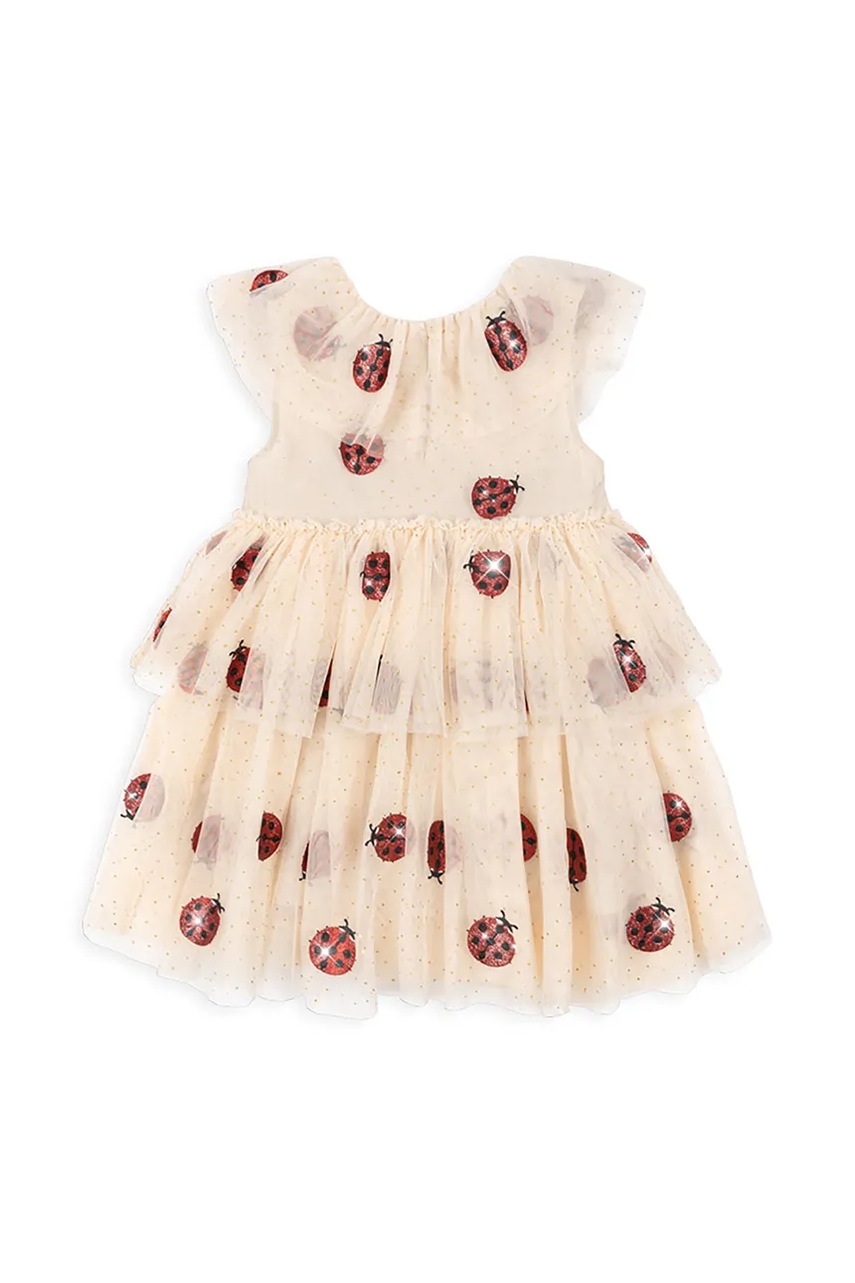 Детское платье Konges Sløjd FAYETTE DRESS цвет бежевый mini расклешённое KS102425 Детское платье Konges Sløjd FAYETTE DRESS цвет бежевый mini расклешённое KS102425