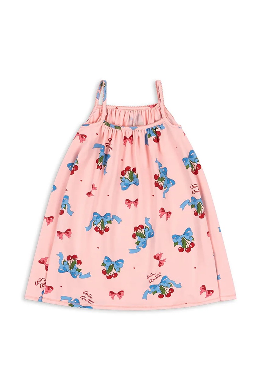 Платье Konges Sløjd BASIC STRAP DRESS GOTS цвет розовый midi расклешённое KS103152 Платье Konges Sløjd BASIC STRAP DRESS GOTS цвет розовый midi расклешённое KS103152