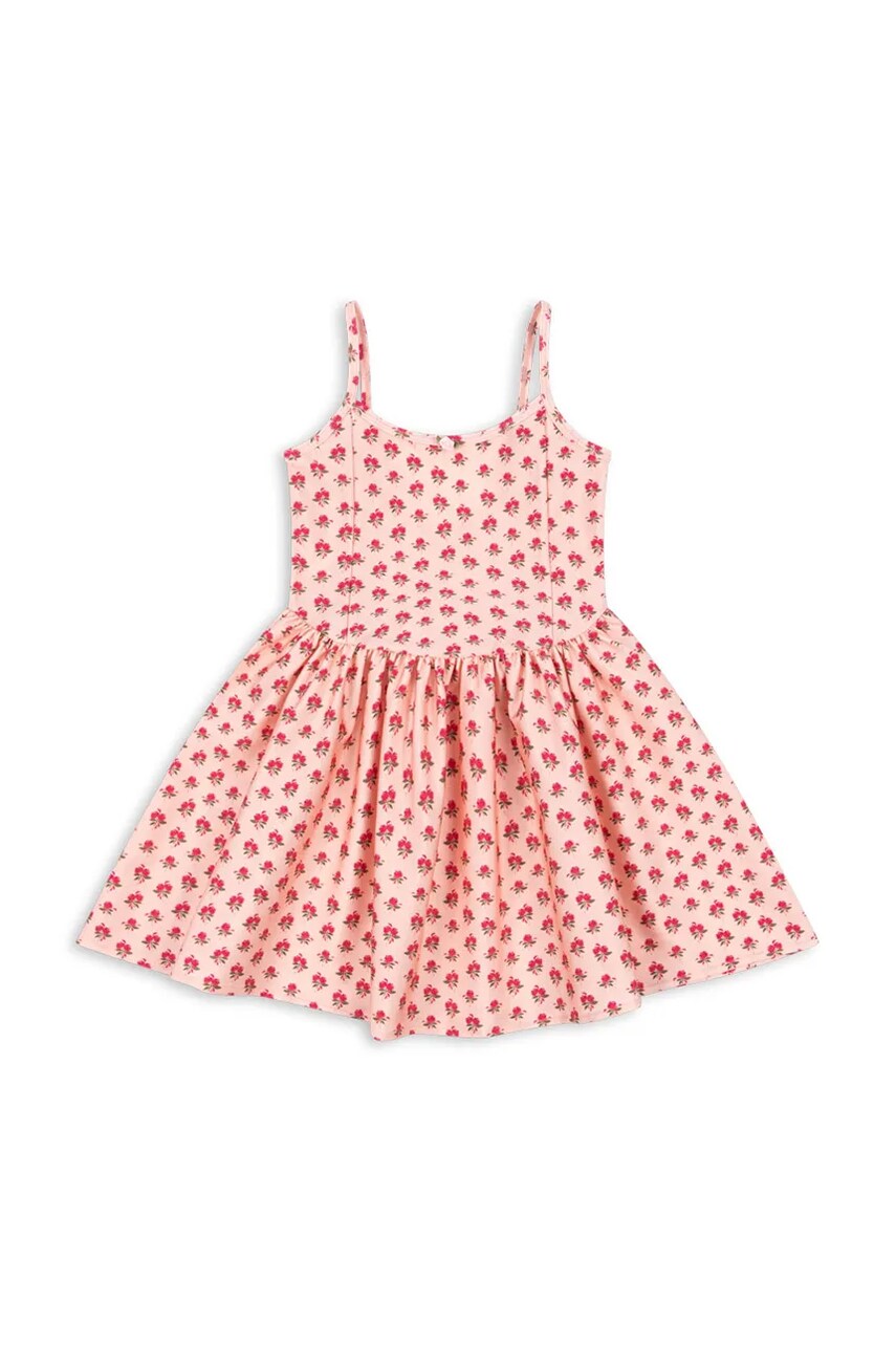 Konges Sløjd rochie fete MOUSSE DRESS culoarea roz, mini, evazati, KS103201 Konges Sløjd rochie fete MOUSSE DRESS culoarea roz, mini, evazati, KS103201