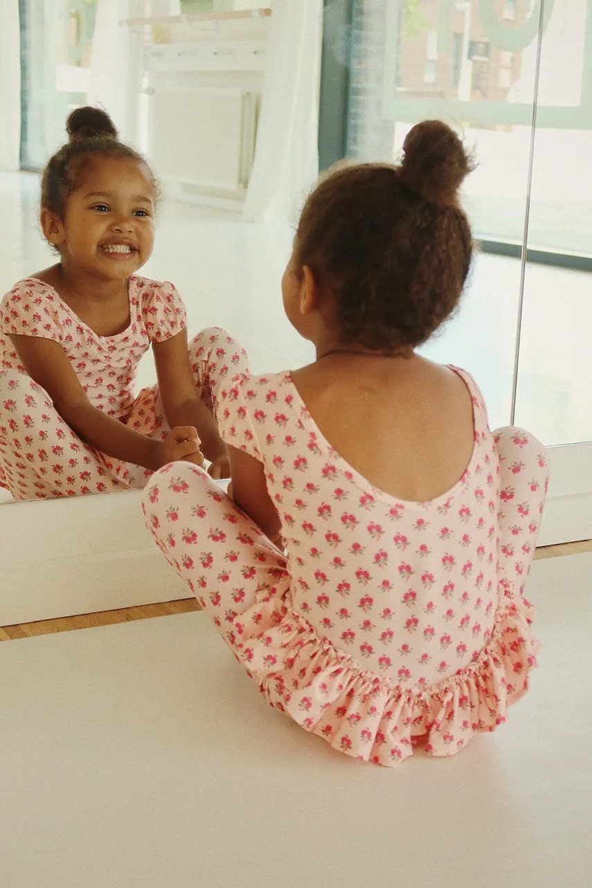 Konges Sløjd rochie fete MOUSSE TUTU DRESS culoarea roz, mini, mulată, KS103246