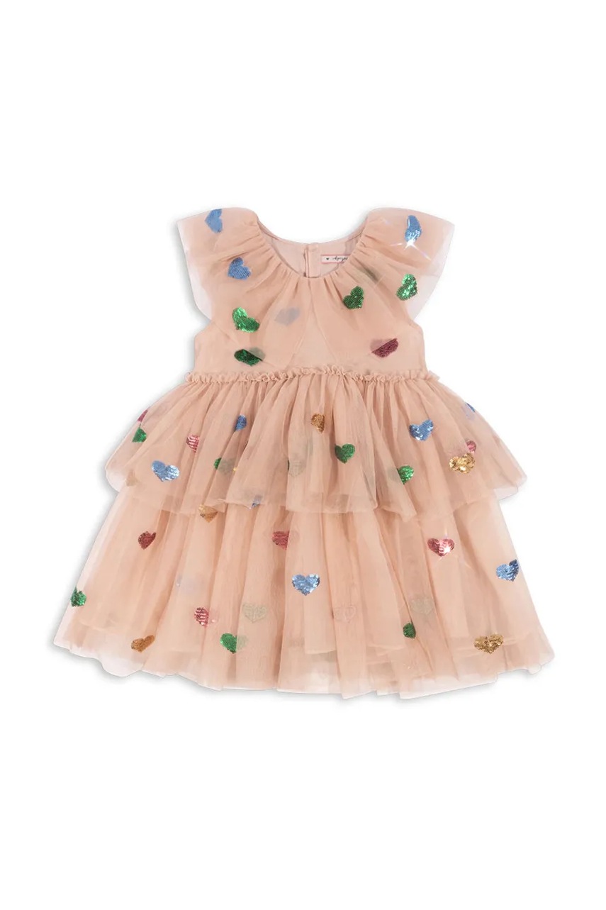 Платье Konges Sløjd YVONNE FAIRY DRESS цвет оранжевый mini расклешённое KS103058 Платье Konges Sløjd YVONNE FAIRY DRESS цвет оранжевый mini расклешённое KS103058