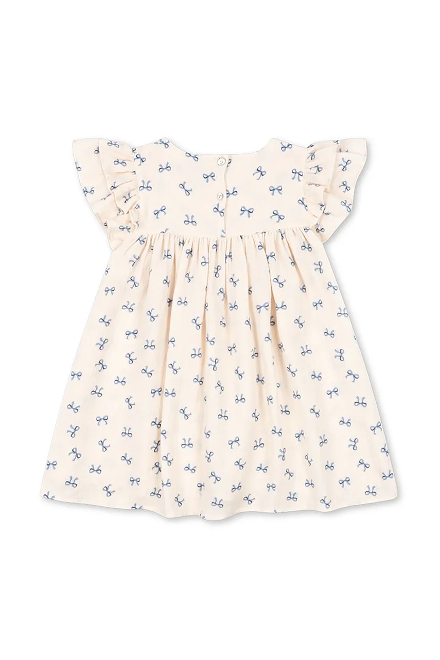 Платье Konges Sløjd COCO DRESS GOTS цвет белый mini расклешённое KS103059 Платье Konges Sløjd COCO DRESS GOTS цвет белый mini расклешённое KS103059