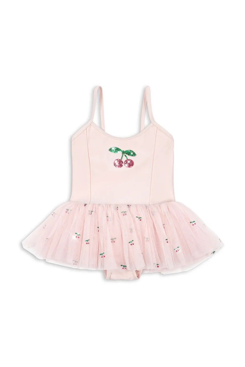 Платье Konges Sløjd MARINA DRESS цвет розовый mini расклешённое KS103214