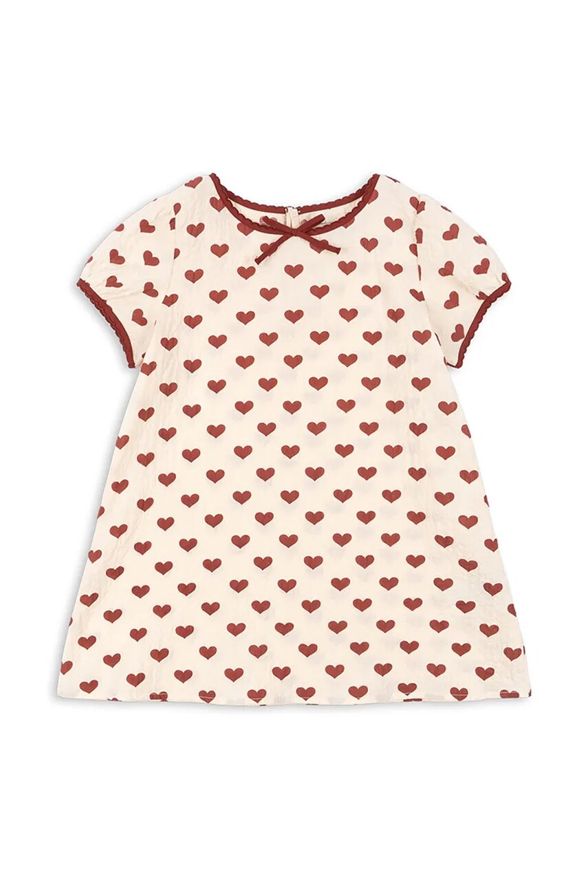 Levně Šaty Konges Sløjd AVA SLIP DRESS GOTS béžová barva, mini, KS103236