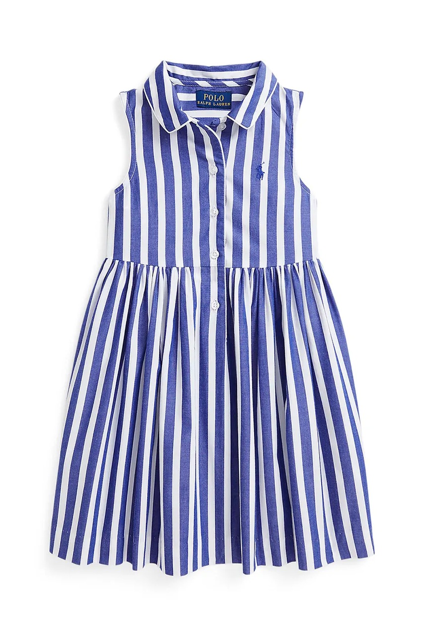 Платье Polo Ralph Lauren цвет синий mini расклешённое 312964964001