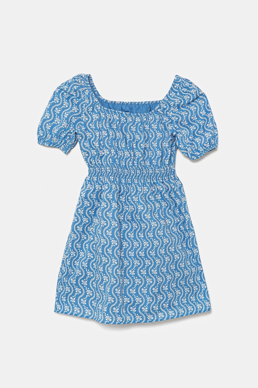 Хлопковое платье Tommy Hilfiger midi расклешённое KG0KG08473