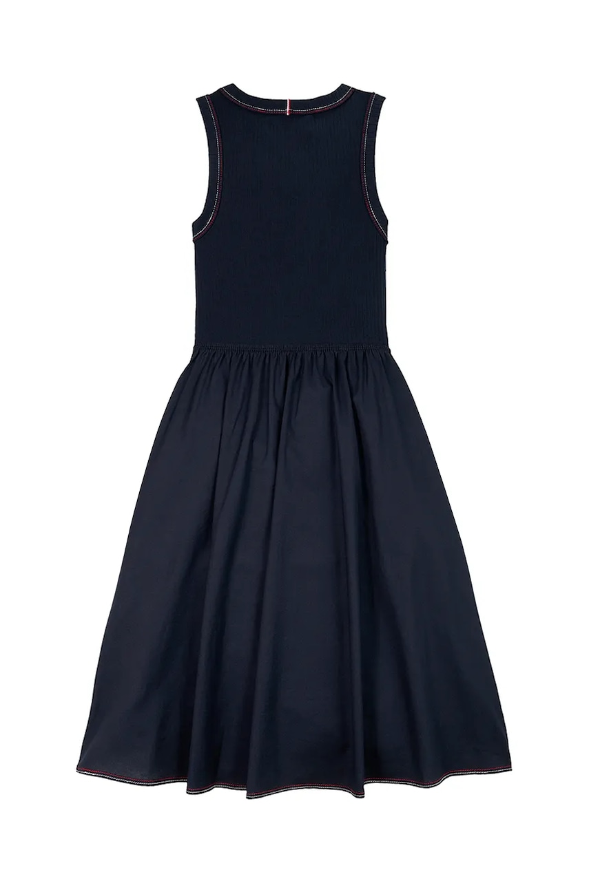 Платье Tommy Hilfiger цвет синий mini расклешённое KG0KG08474 Платье Tommy Hilfiger цвет синий mini расклешённое KG0KG08474