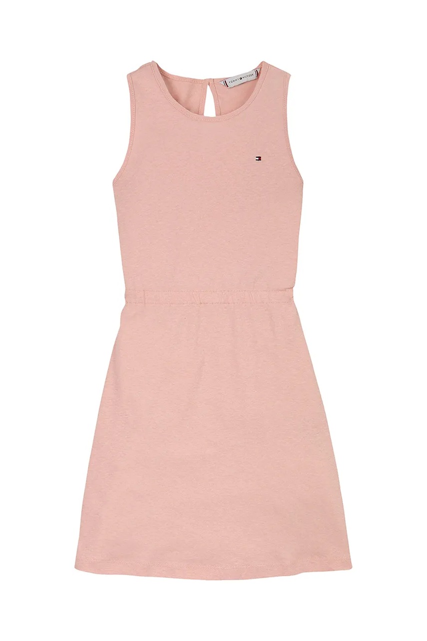Детское платье Tommy Hilfiger цвет оранжевый mini прямое KG0KG08481