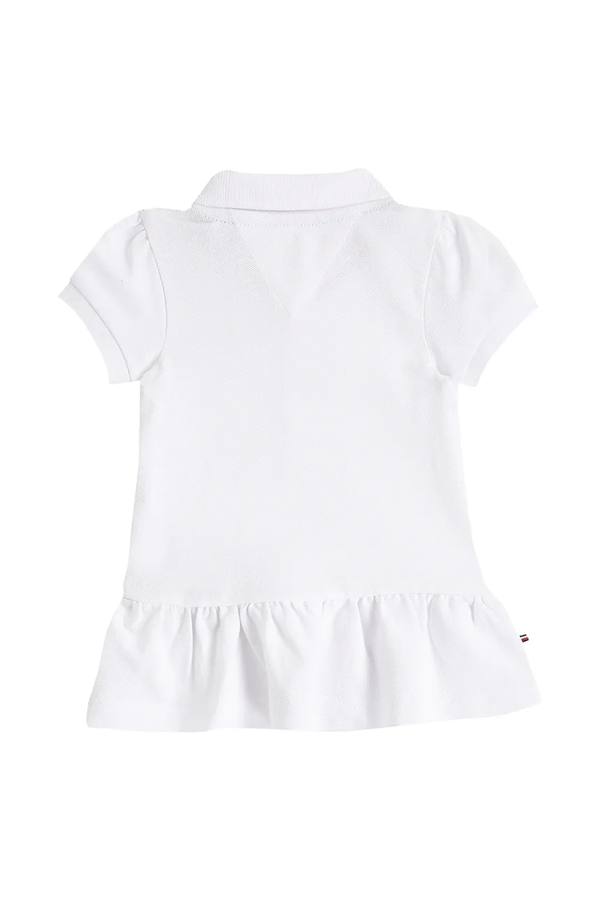 Платье для младенцев Tommy Hilfiger цвет белый mini прямое KN0KN02045 Платье для младенцев Tommy Hilfiger цвет белый mini прямое KN0KN02045