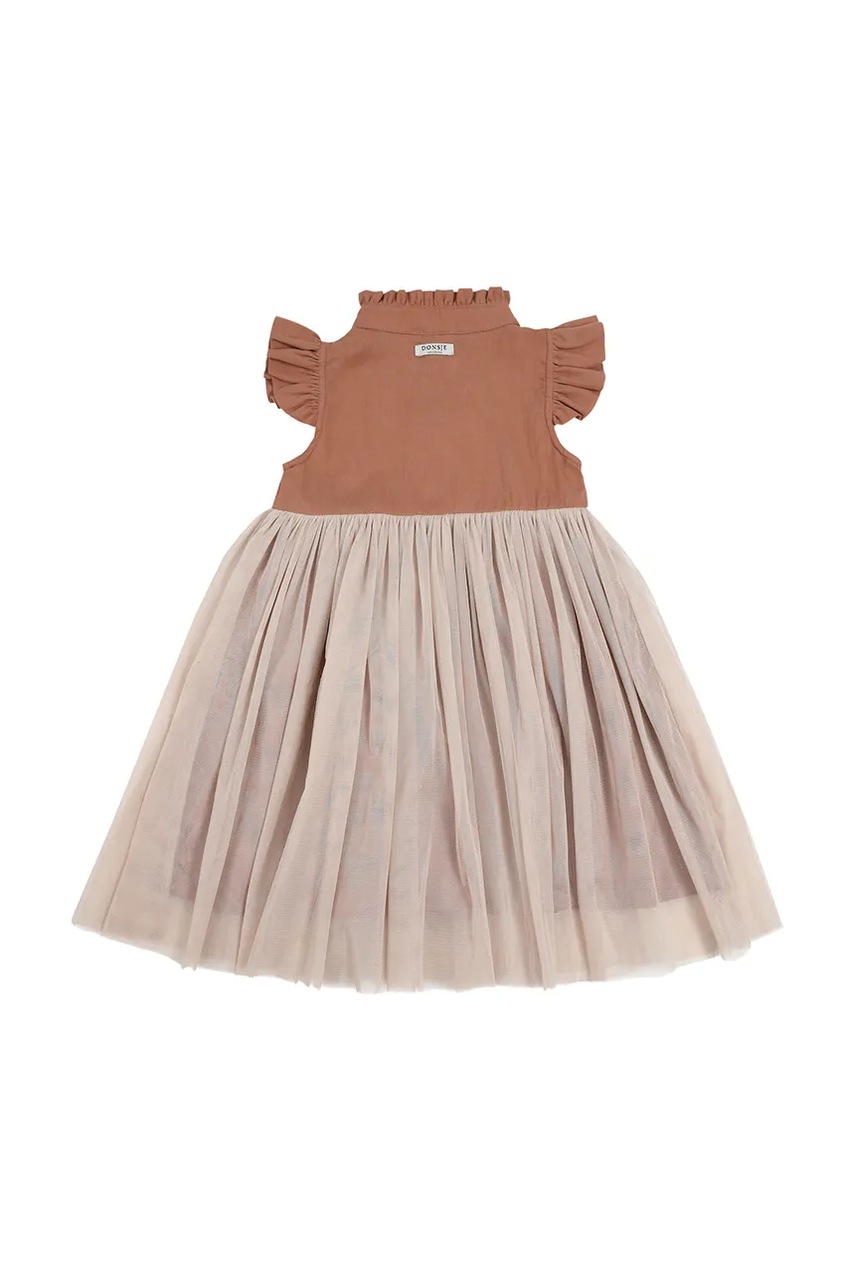 Donsje gyerek ruha Fleurance Dress narancssárga, mini, harang alakú, 4062900 termék 2. képe